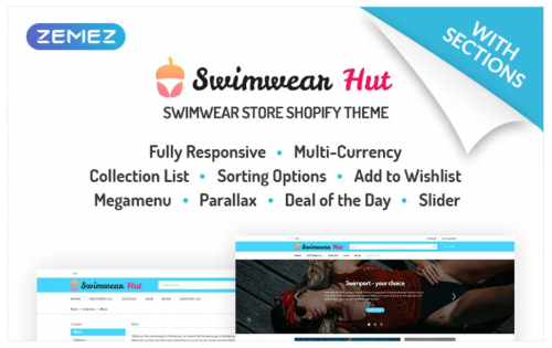 Swimwear Hut – Swimwear Store Shopify Theme swimwear hut swimwear store shopify theme