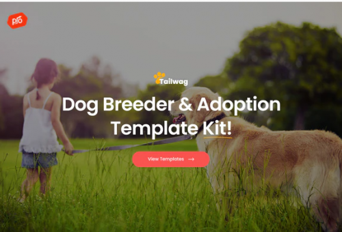 Tailwag – Dog Breeder & Adoption Template Kit tailwag dog breeder adoption template kit