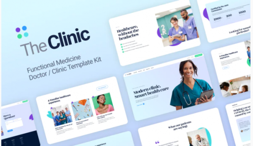 The Clinic – Health & Medical Elementor Template Kit the clinic health medical elementor template kit