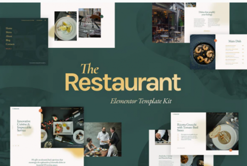 The Restaurant – Elementor Template Kit the restaurant elementor template kit