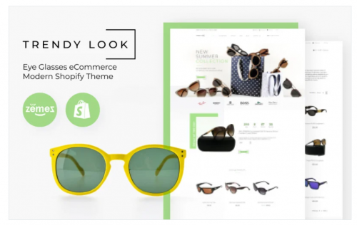 Trendy Look – Eye Glasses уCommerce Modern Shopify Theme trendy look eye glasses уcommerce modern shopify theme