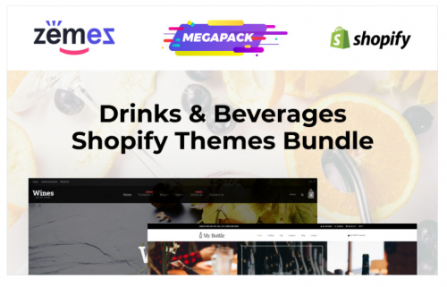 Wine and Beverages Themes Bundle Shopify Theme wine and beverages themes bundle shopify theme