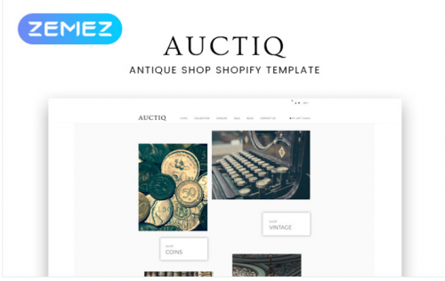 Auctiq – Antique Shop Clean Shopify Theme ads
