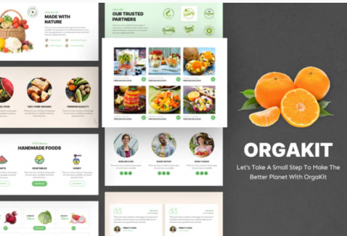 OrgaKit – Organic Farm Elementor Template Kit orgakit