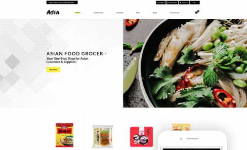 Asia – Asian Food Online Store Clean Shopify Theme sdtyy
