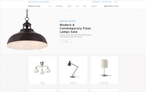 Beam of Light – Lighting & Electricity Multipage Clean Shopify Theme tjd