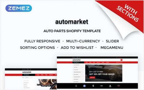 Automarket – Strict Car Parts Online Store Shopify Theme