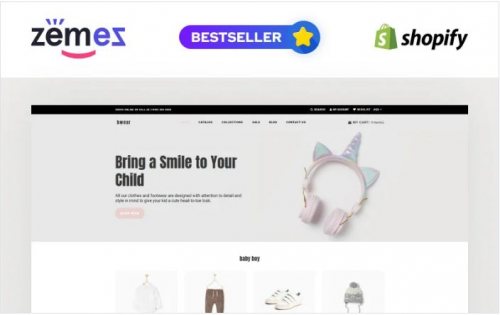 Bwear – Baby Clothing Store Modern Shopify Theme