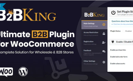 B2BKing – The Ultimate WooCommerce B2B & Wholesale Plugin 4.5.40 b bking