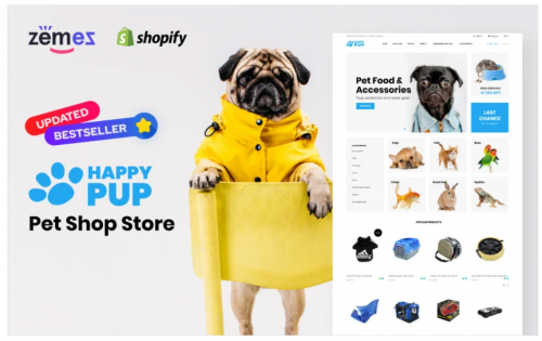 Happy Pup – Pet Shop Store Shopify Theme happy pup pet shop store shopify theme