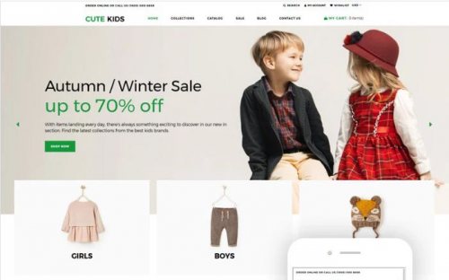 Cute Kids – Fashion Responsive Clean Shopify Theme