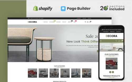 Decora Furniture Store Shopify Theme