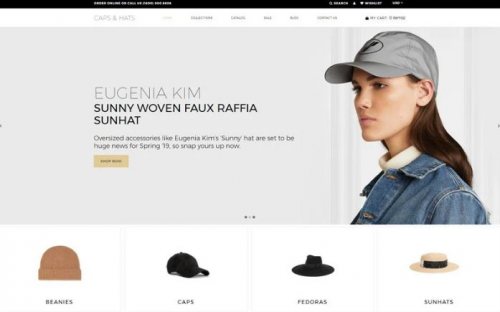 Caps and Hats – Fashion Multipage Elegant Shopify Theme