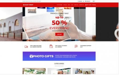 Easyprint – Print Multicurrency Simple Shopify Theme