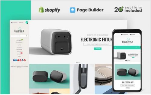 Electree Unique Electronics Store Shopify Theme
