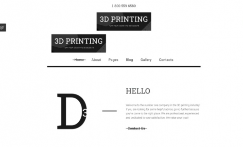 3D Printing Joomla Template d printing joomla template