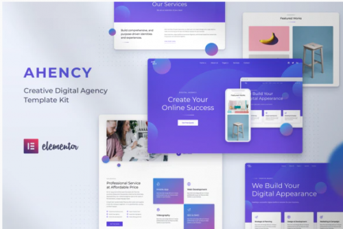 AHENCY – Creative Digital Agency Elementor Template Kit ahency creative digital agency elementor template kit