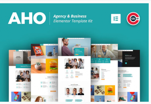 Aho - Agency & Business Elementor Template Kit