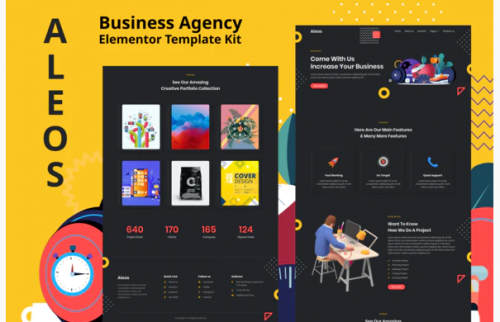 Aleos – Business Agency Elementor Template Kit aleos business agency elementor template kit