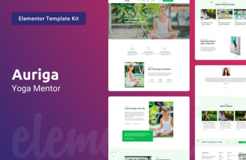 Auriga — Health Coach & Yoga Mentor Elementor Template Kit auriga health coach yoga mentor elementor template kit
