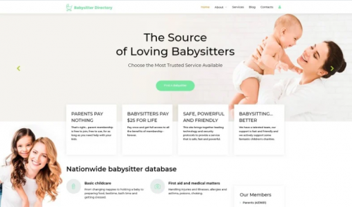 Babysitter Directory – Babysitter Ready-to-Use Clean Joomla Template babysitter directory babysitter ready to use clean joomla template