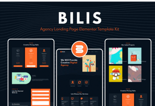 Bilis – Agency Landing Page Elementor Block Kit bilis agency landing page elementor block kit