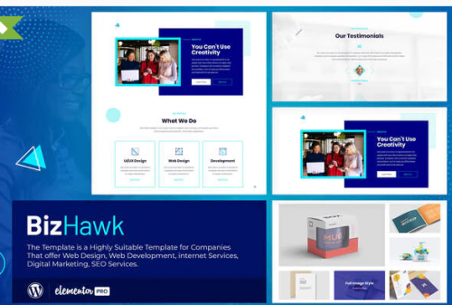 BizHawk – Corporate Agency Elementor Template Kit bizhawk corporate agency elementor template kit