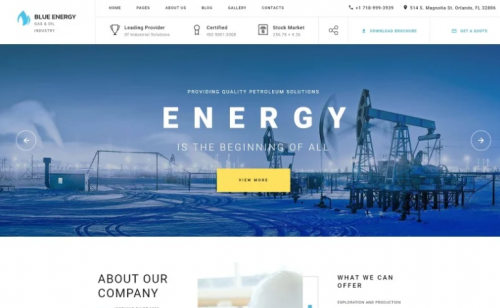 Blue Energy – Industrial Company Ready-To-Use Joomla Template blue energy industrial company ready to use joomla template