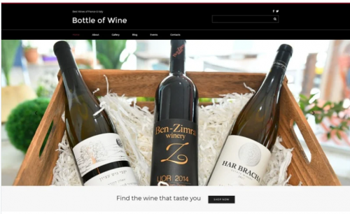Bottle of Wine – Wine Elegant Joomla Template bottle of wine wine elegant joomla template