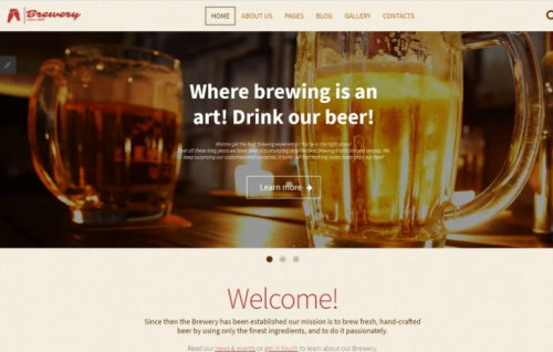 Brewery – Brewhouse Responsive Joomla Template brewery brewhouse responsive joomla template