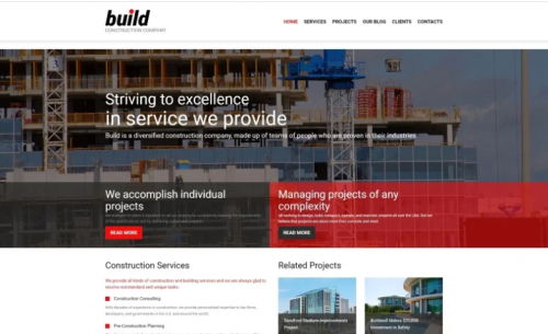 Build – Construction Company Multipage Modern Joomla Template build construction company multipage modern joomla template