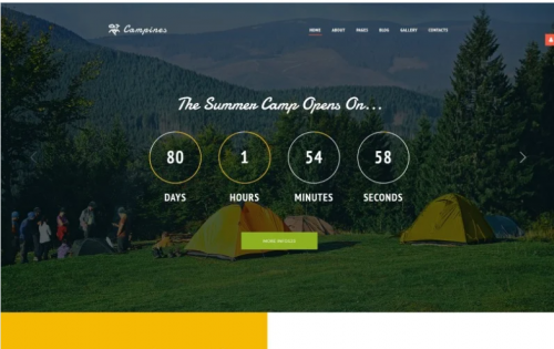 Campines – Kids & Teenagers Bright Summer Camp Joomla Template campines kids teenagers bright summer camp joomla template