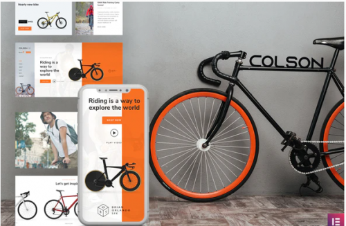 Colson – Bike WooCommerce Elementor Template Kit colson – bike woocommerce elementor template kit