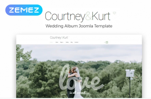 Courtney & Kurt – Wedding AlbumCreative Joomla Template courtney kurt wedding albumcreative joomla template