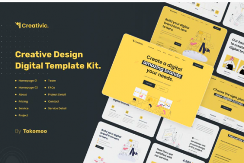 Creativic – Creative Agency Elementor Template Kit creativic creative agency elementor template kit