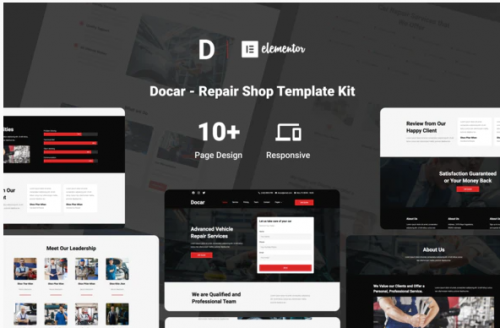 Docar – Repair Shop Elementor Template Kit docar repair shop elementor template kit