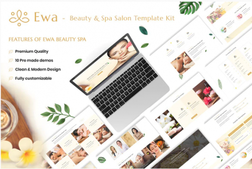 Ewa – Beauty & Spa Salon Elementor Template Kit ewa beauty spa salon elementor template kit