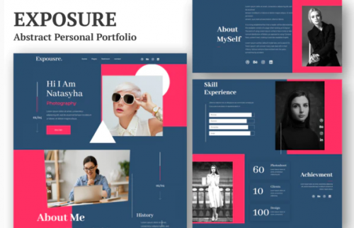 Exposure – Personal Portfolio Elementor Template Kit exposure personal portfolio elementor template kit