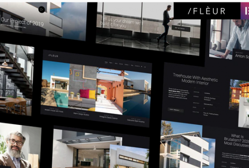 Fleur – Architecture & Interior Elementor Template Kit fleur architecture interior elementor template kit