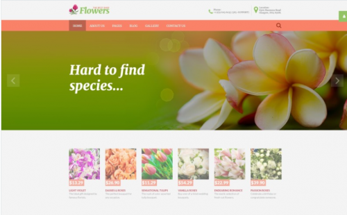 Flowers – Flower Shop Responsive Joomla Template flowers flower shop responsive joomla template