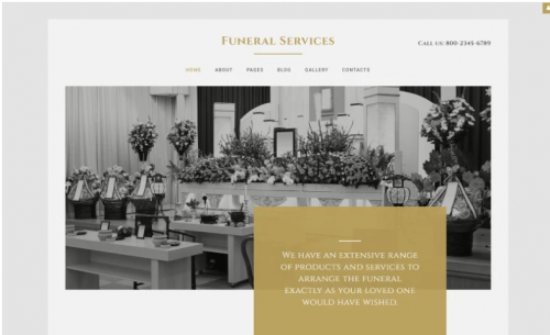Funeral Services Joomla Template funeral services joomla template