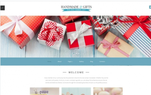 Handmade & Gifts – Crafts Blog and Gift Store Joomla Template handmade gifts crafts blog and gift store joomla template