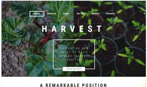 Harvest – Agriculture company Joomla Template harvest agriculture company joomla template
