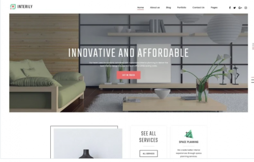 Interily – Interior Design E-Commerce Modern Joomla Template interily interior design e commerce modern joomla template