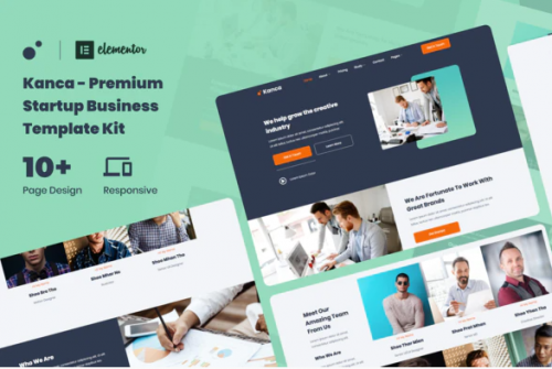 Kanca – Startup Business Consulting Elementor Template Kit kanca startup business consulting elementor template kit