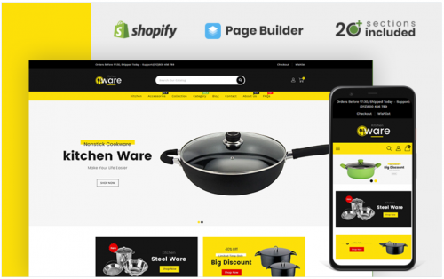 Kitchenware Multipurpose Store Shopify Theme kitchenware multipurpose store shopify theme