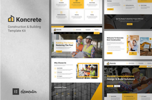 Koncrete – Construction & Building Template Kit koncrete construction building template kit