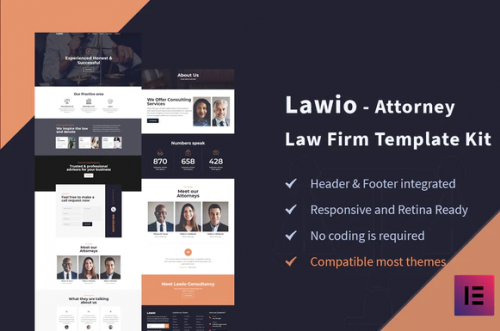 Lawio – Attorney Law Firm Elementor Template Kit lawio attorney law firm elementor template kit