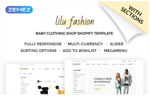 Lilu Fashion – Baby Clothing Shopify Theme lilu fashion baby clothing shopify theme