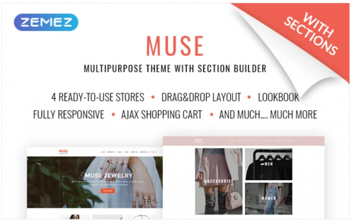 Muse Jewellery Fashion Responsive Shopify Theme muse jewellery fashion responsive shopify theme